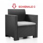 ZZ-SCHIENALE C X SALOTTO RESINA 4PZ.C\CUSC.N