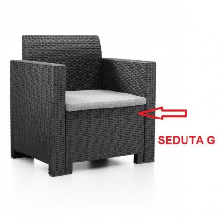 ZZ-SEDUTA G X SALOTTO RESINA 4PZ.C\CUSC.NEBR