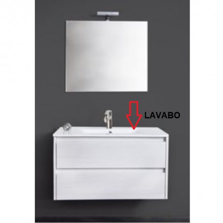 ZZ-LAVABO X MOBILE BAGNO FEDERICA CM.90 B.CO PORTUNA