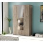KIT ARMADIO 3A+2C SPECCHIO 121X200X54 ROVERE K105