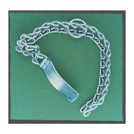 PL COLLARE P\CANI ACCIAIO ZINCATO 35 CM