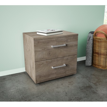 KIT COMODINO 2C 48X41X36 ROVERE K105