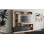 KIT PARETE LIVING LEA 170X170X42 NAT.WOOD\ANTRAC.