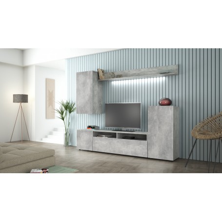 KIT PARETE LIVING BRIDGE 207X170X34 CEMENTO C.4298
