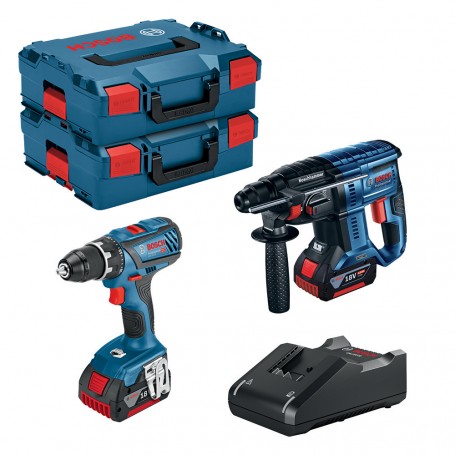 BOSCH-B SUPERKIT BATT.18V TRAPANO+MART.+2BATT 4