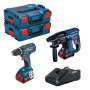 BOSCH-B SUPERKIT BATT.18V TRAPANO+MART.+2BATT 4