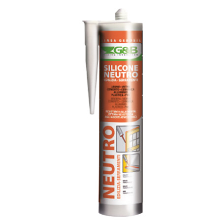 SILICONE NEUTRO PER EDILIZIA E SERRAMENTI  GEBOSIL grigio ml 310