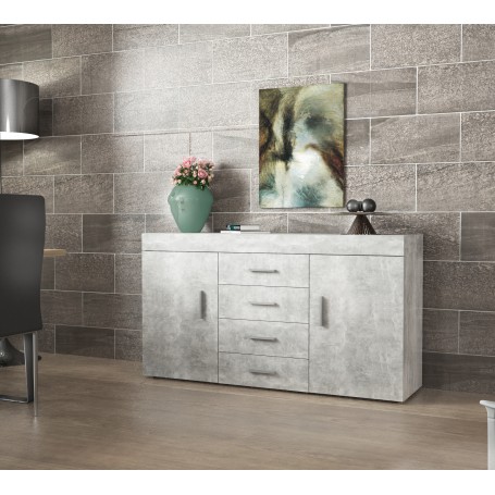 KIT MADIA 2A+4CASSETTI 153X85X40 CEMENTO CH.4298