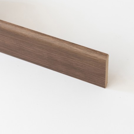 BATTISCOPA IN MDF ROVERE SCURO MM.10X70X2400