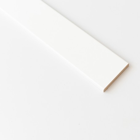 COPRIFILO IN MDF BIANCO R6 MM.10X70X2400