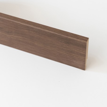 BATTISCOPA IN MDF ROVERE SCURO MM.14X80X2400