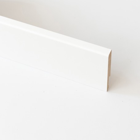 BATTISCOPA IN MDF BIANCO MM.14X80X2400