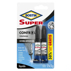 ADESIVO CIANOCRILATO  SUPER CONTROL  gr. 3 - blister 1 pz