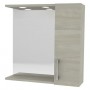 SPECCHIERA DA BAGNO PENSILE SINGOLO cm 58 x 16 x h.57 - rovere grigio