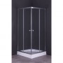 BOX DOCCIA CRISTALLO A DUE PORTE  GIADA  cm 70 x 70 - H 185