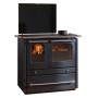 TERMOCUCINA A LEGNA  TERMOSOVRANA DSA  Colore nero antracite