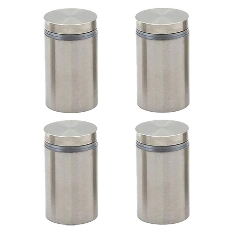 DISTANZIALI INOX PER TARGHE  diametro  18 mm - pz 4