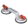 VENTOSA PER PIASTRELLE DOPPIA  PLUS   diametro  patte 112 mm