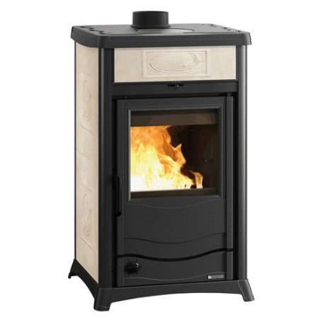 TERMOSTUFA A LEGNA  TERMOROSSELLA PLUS EVO DSA 4.0  Colore liberty pergamena
