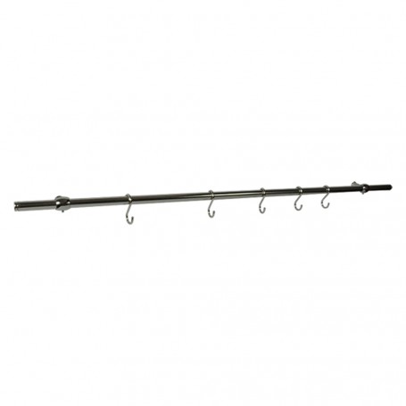 BARRA APPENDIMESTOLI IN KIT tubo finitura nickel satinato