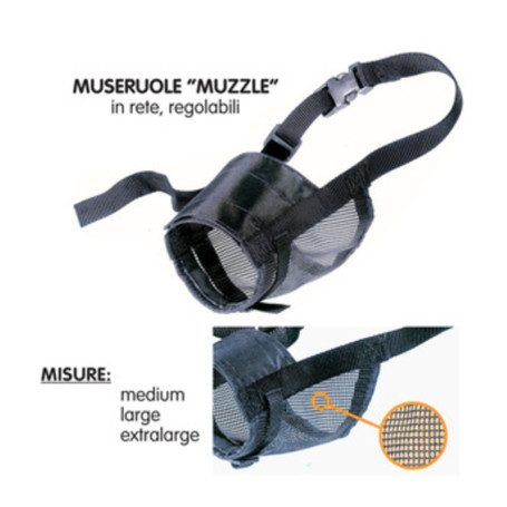 MUSERUOLA P\CANI MUZZLE IN RETE TAGLIA  L