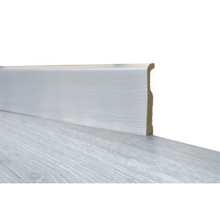 BATTISCOPA POLISTIRENE LISCIO INCISO bianco venato