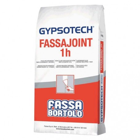 STUCCO IN POLVERE PER CARTONGESSO  FASSAJOINT 1 H  Kg. 5