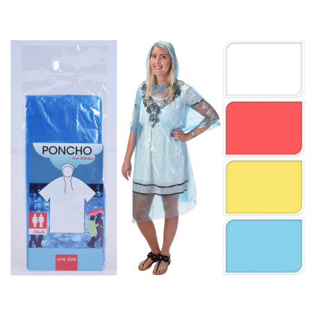 IMPERMEABILE TASCABILE MONOUSO  PONCHO  taglia unica