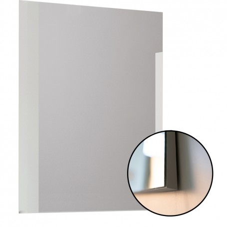 SPECCHIO A FILO CON SUPPORTO IN LEGNO CM. 52X68H