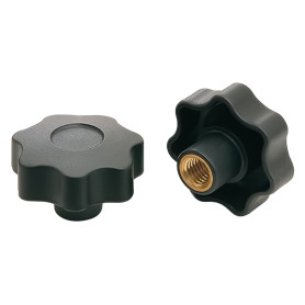 VOLANTINO CON BUSSOLA FILETTATA CIECA M8  diametro  mm 40