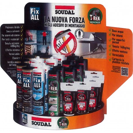 SOUDAL ESPOSITORE 12 FIX ALL+12 T-REX