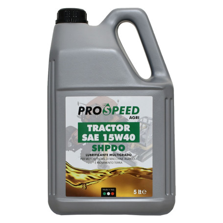 OLIO LUBRIFICANTE PER MACCHINE AGRICOLE  TRACTOR  15W40 - tipo SHPDO