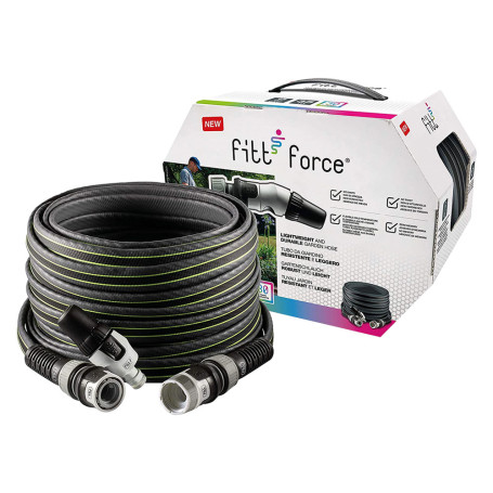 TUBO PER GIARDINO IN KIT  FORCE  15 mt. - grigio