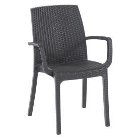 SEDIA IN POLIPROPILENE  INDIANA  tortora