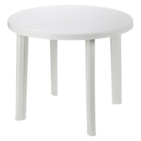 TAVOLO IN POLIPROPILENE  TONDO  bianco