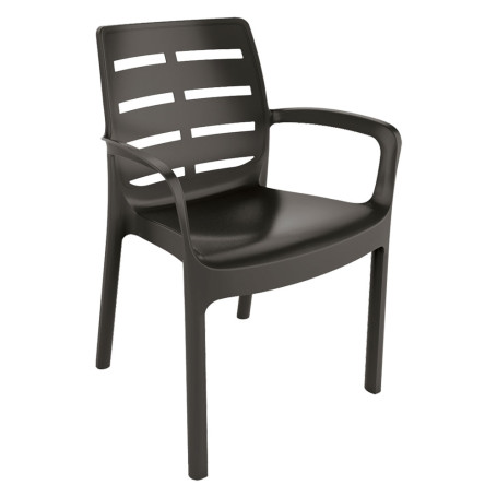 SEDIA IN POLIPROPILENE  BORNEO  antracite