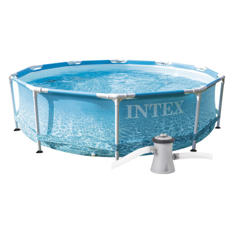 PISCINA CON TELAIO  LINEA FRAME  cm 305 x 76 - 4485lt pompa 1250 l/h