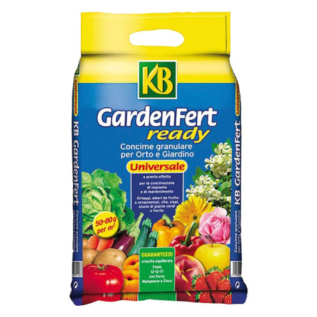CONCIME GRANULARE UNIVERSALE  GARDENFERT READY BLU 12-12-17  Kg. 5