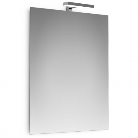 SPECCHIO FILO CON LAMPADA LED CM.20 CM.60X80