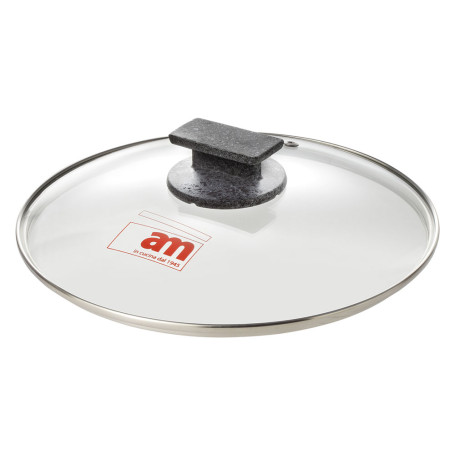 COPERCHIO IN VETRO  CUORE DI PIETRA   diametro  cm. 30