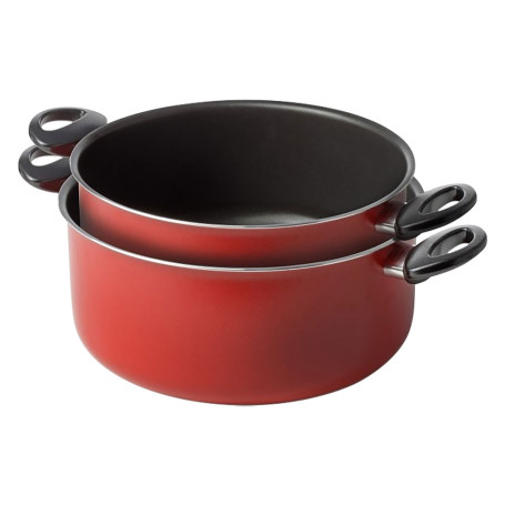 CASSERUOLE A DUE MANICI  CUCINA SANO  SET 2 PEZZI  diametro  cm. 18 / 22