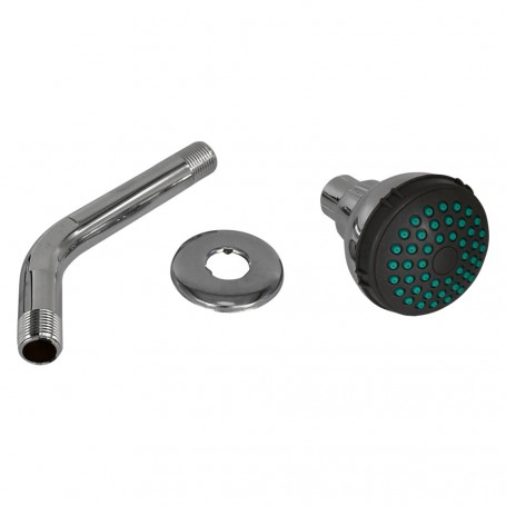 SOFFIONE PER DOCCIA LINEA  DARK GREY  ABS cromato