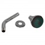 SOFFIONE PER DOCCIA LINEA  DARK GREY  ABS cromato