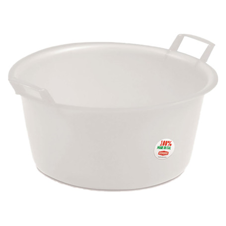 BACINELLA ROTONDA  diametro  30 cm -  7 lt neutro