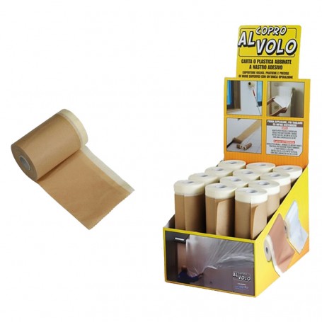 CARTA PER MASCHERATURA  COPRO AL VOLO  cm 18 x 20 mt
