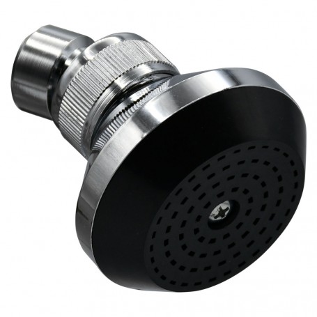 SOFFIONE LINEA  BLACK  ABS cromato