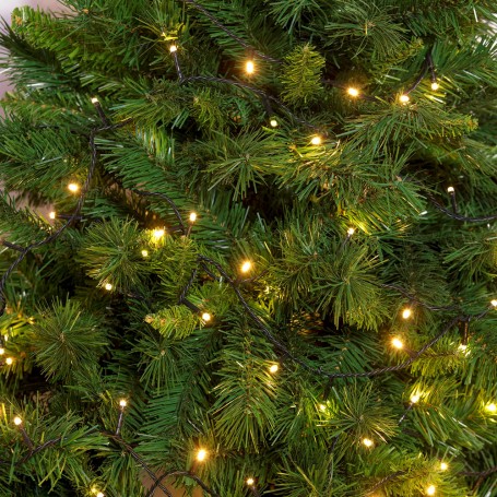 CATENA LINEARE MINILUCCIOLE A LED SERIE  TL-C  200 led l.calda - 10 mt. (8+2)