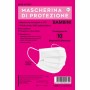 MASCHERINA CHIRURGICA BAMBINA COL.ROSA PZ 10