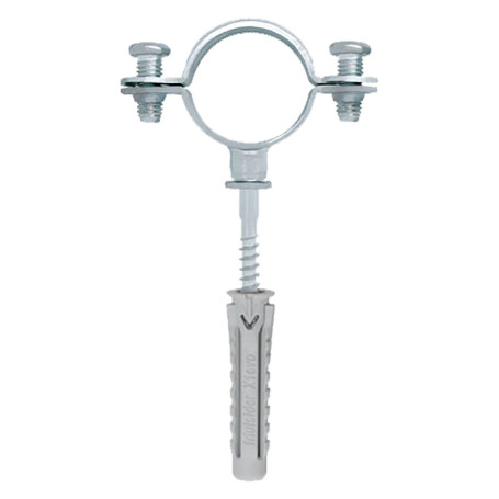 COLLARINO CON VITE E TASSELLO  CFC   diametro  26 mm - tassello 8 x 40 mm