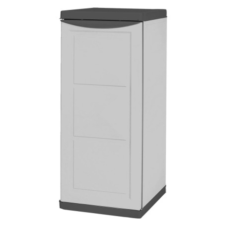 ARMADIO BASSO PORTA BOMBOLA  COLONNA  cm 40 x 45 x h.91 - grigio/nero